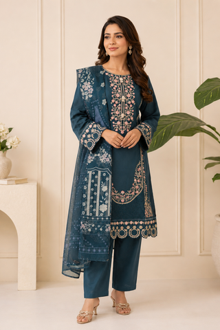Ladies Womens Casual Party Wear Pakistani Salwar Kameez Trouser Palazzo Pants Suit Full View -  Ready made Ready To Wear Ladies Pakistani Clothes
