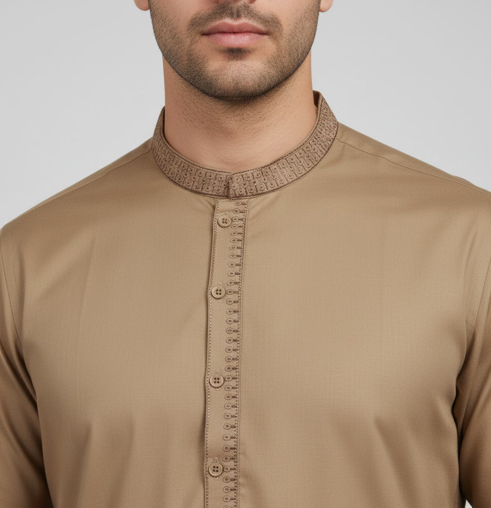 Mens Casual Embroidered Salwar Kameez