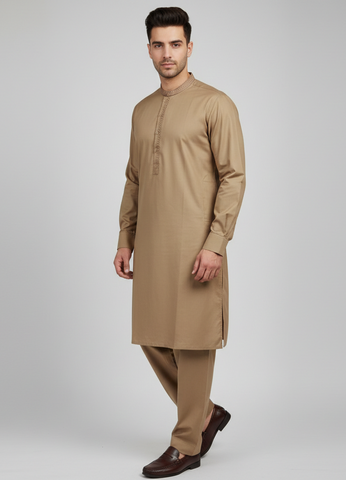 Mens Casual Embroidered Salwar Kameez