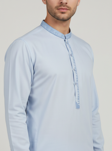 Mens Casual Embroidered Salwar Kameez
