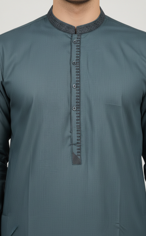 Mens Casual Embroidered Salwar Kameez