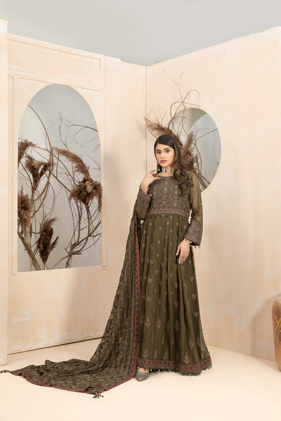 Unstitched Oriana Collection by Tawakkal D-8249