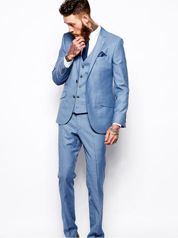 Skinny Fit Suit Oxygen Blue