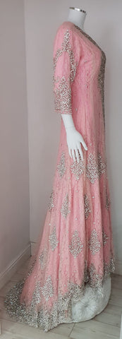 Baby Pink Bridal Wedding Dress